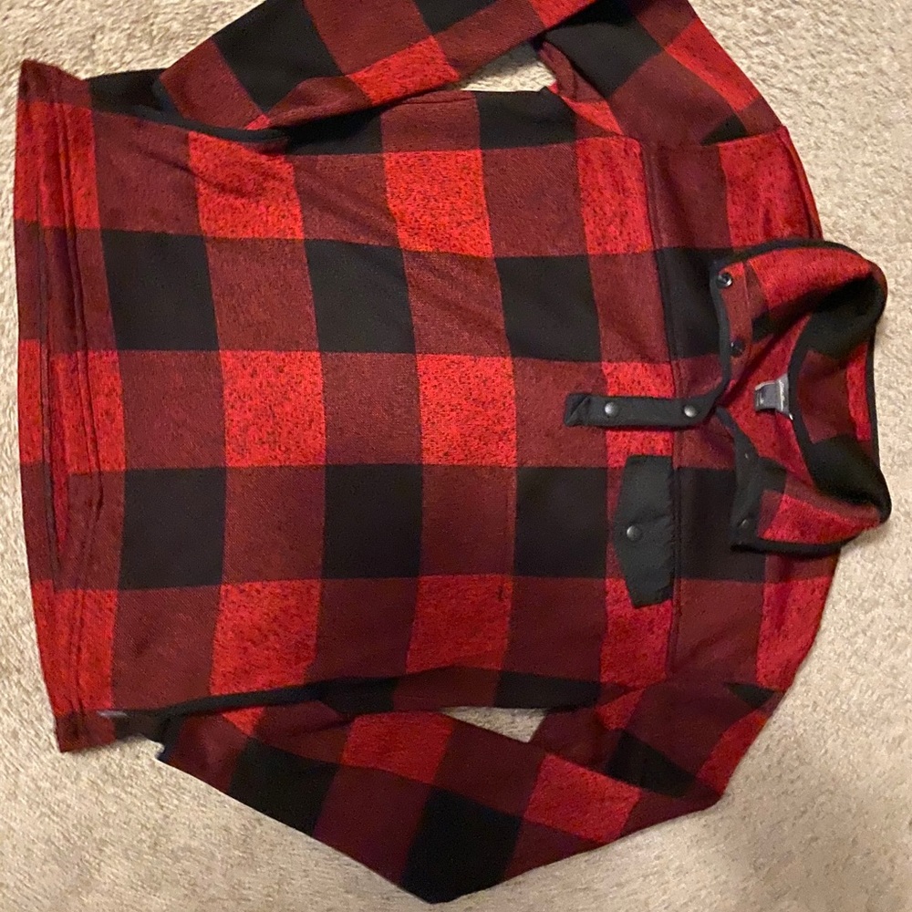 Eddie Bauer Women’s Red Buffalo Plaid Pullover
